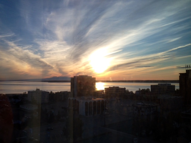anchorage sunset